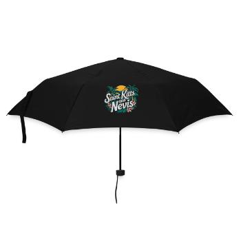 Saint Kitts And Nevis Souvenir Tropical Paradise - Umbrella (small) - black - Front