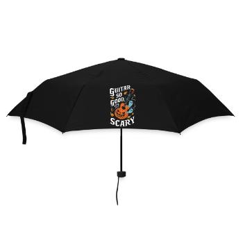 Musical, Pumpkin, Autumn, Vibes, Spooky - Umbrella (small) - black - Front