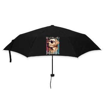 Labrador Labbi Dog Dog Owner Family Dog Fun - Umbrella (small) - black - Front