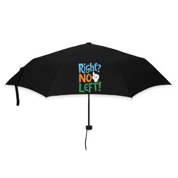 Linkshänder Lefty Left-hander Leftie Buddy - Regenschirm (klein) - Schwarz - Vorne