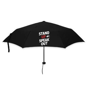 Raising awareness of domestic violence - Umbrella (small) - black - Front