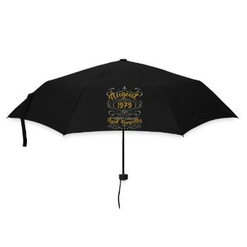 Août 1979 Août Cadeau Anniversaire 1979 Août 1979 - Parapluie standard - noir - Devant