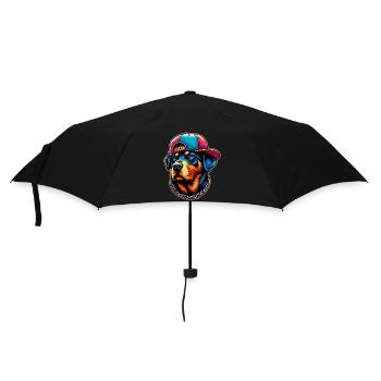 Chien - Parapluie standard - noir - Devant