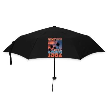 1982 Vintage Édition Limitée Palmiers Né en 1982 - Parapluie standard - noir - Devant