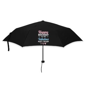 joyeux anniversaire mon ami - Parapluie standard - noir - Devant