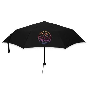 Friends Beach Laughing Girls Trip 2025 - Umbrella (small) - black - Front