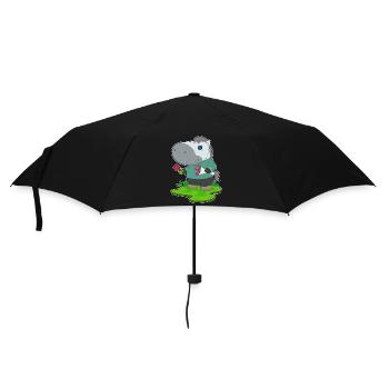 Bouquet de cheval - Parapluie standard - noir - Devant