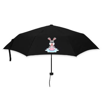 Rabbit Flamingo - Umbrella (small) - black - Front