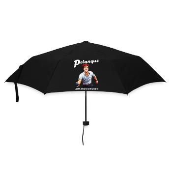 PÉTANQUE VISER ET CONQUÉRIR - Parapluie standard - noir - Devant