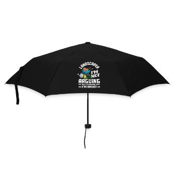 Paysagiste toujours dans le droit chemin - Parapluie standard - noir - Devant