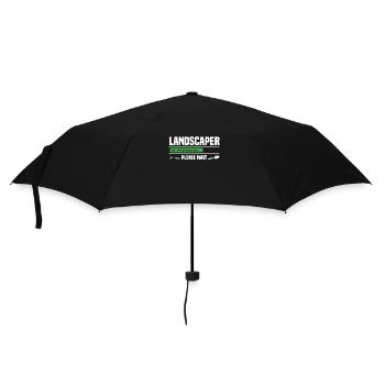 Landschaftsgärtner In Ausbildung - Regenschirm (klein) - Schwarz - Vorne