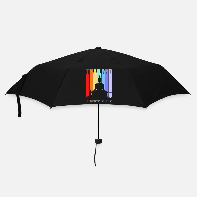Thai - Regenschirm (klein) - Schwarz