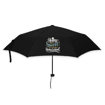 Homeschool Mom Dad Family Life Community Journey - Umbrella (small) - black - Front