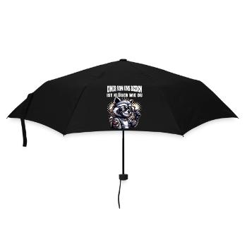 Drôle L’un de nous est plus intelligent que toi - Parapluie standard - noir - Devant