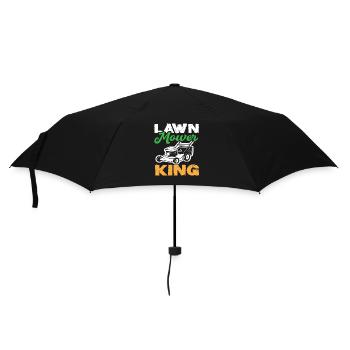 Landschaftsgärtner Rasen Mäher König - Regenschirm (klein) - Schwarz - Vorne