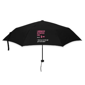 Labrador Retriever Girl Same As A Normal Girl Lab - Parapluie standard - noir - Devant