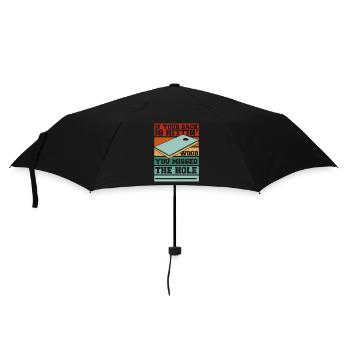 Vous avez manqué le trou Bean Bag Plateaux de jeu Cornhole - Parapluie standard - noir - Devant