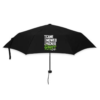 Landschaftsgärtner Gras Mähen - Regenschirm (klein) - Schwarz - Vorne