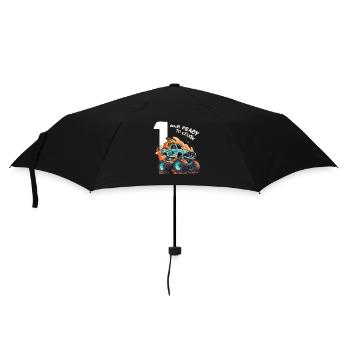 1 Jahr alt & bereit zum Zerquetschen - 1. Geburtstagskind - Regenschirm (klein) - Schwarz - Vorne