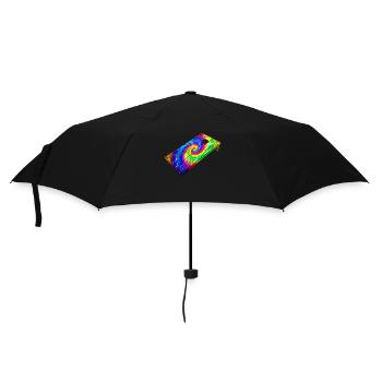 Cornhole Team Bean Bag Player - Regenschirm (klein) - Schwarz - Vorne