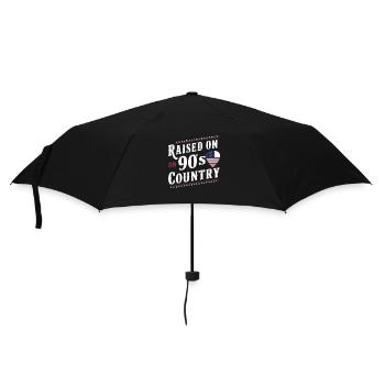 Aufgewachsen Mit 90er Country Musik - Regenschirm (klein) - Schwarz - Vorne