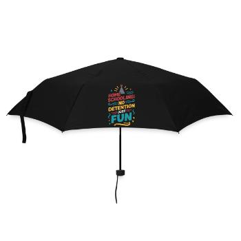 École-maison Maman Papa Vie de famille Parcours communautaire - Parapluie standard - noir - Devant