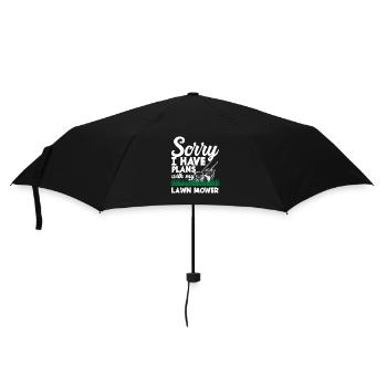 Landschaftsgärtner Pläne Rasenmäher - Regenschirm (klein) - Schwarz - Vorne