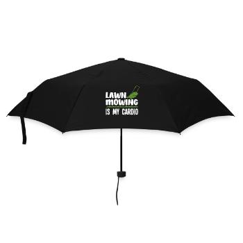 Landschaftsgärtner Rasen Mähen - Regenschirm (klein) - Schwarz - Vorne