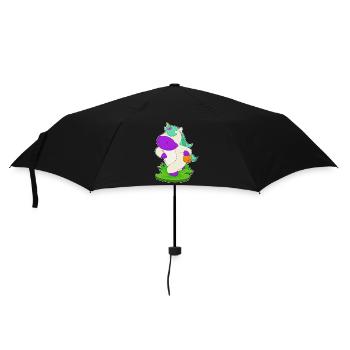 Unicorn Basketball Player Basketball - Umbrella (small) - black - Front