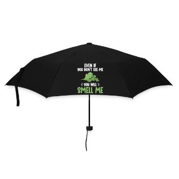 Furz Furzen Pupsen - Regenschirm (klein) - Schwarz - Vorne