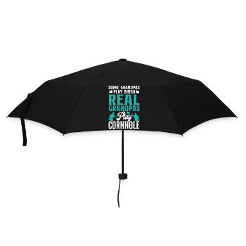Cornhole Team Bean Bag Player - Umbrella (small) - black - Front