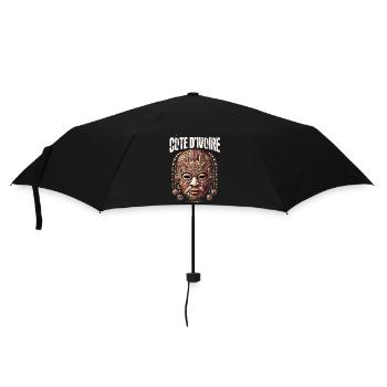 Elfenbeinküste Westafrika Elefant Ivorische Flagge - Regenschirm (klein) - Schwarz - Vorne