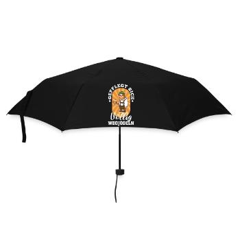 Well-groomed yodelling away completely - Umbrella (small) - black - Front