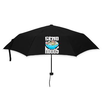 Send Noods Funny Japanese Ramen Noodle - Regenschirm (klein) - Schwarz - Vorne