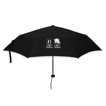 Nachos Enthusiast My Problem My Pictogram Mom Dad - Regenschirm (klein) - Schwarz - Vorne