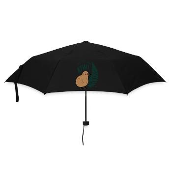 Finde Deinen Inneren Kiwi - New Zealand Souvenir - Regenschirm (klein) - Schwarz - Vorne