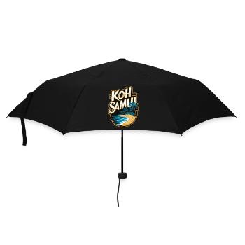Koh Samui souvenir beach and palm trees - Umbrella (small) - black - Front