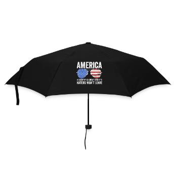Amerika Ein so großartiges Land Patriotisch der USA - Regenschirm (klein) - Schwarz - Vorne