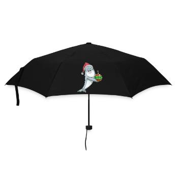 Dolphin Christmas Christmas Ball - Umbrella (small) - black - Front