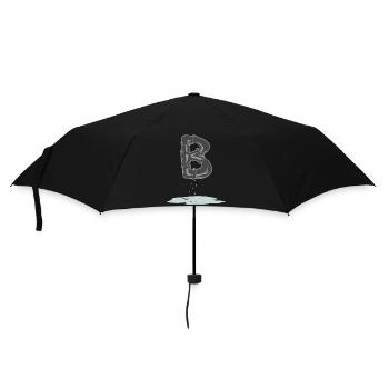 rohr b - Regenschirm (klein) - Schwarz - Vorne