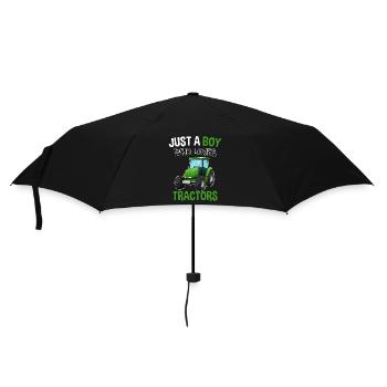 Farmer Tractor Farm Farmer Tractor - Umbrella (small) - black - Front