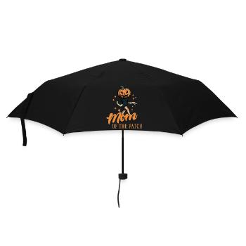Mutti Des Kürbisfelds Lustiger Spruch Halloween - Regenschirm (klein) - Schwarz - Vorne