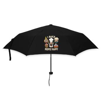 Bake the world a better place - Umbrella (small) - black - Front