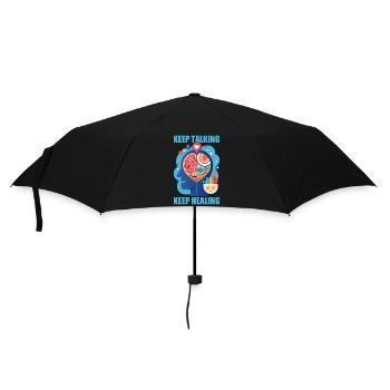 Depression Hilfe - Mental Breakdown - Regenschirm (klein) - Schwarz - Vorne