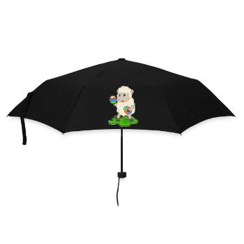 Oeufs de Pâques de brebis - Parapluie standard - noir - Devant