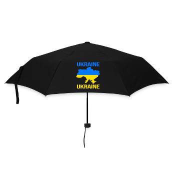 Ukraine - Parapluie standard - noir - Devant