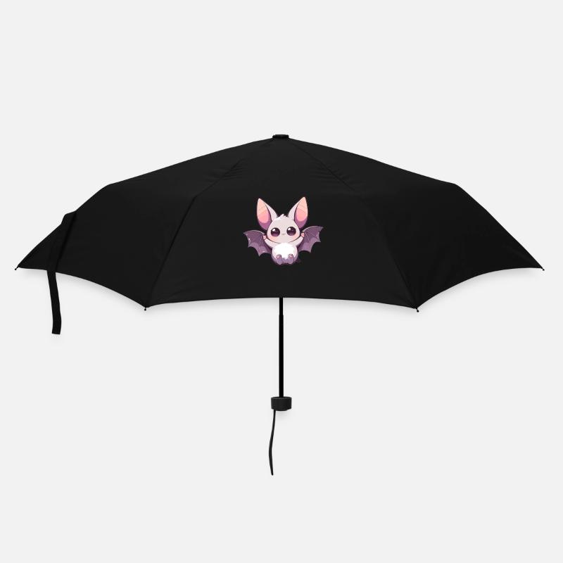 Bat Fledermäuse Fledermaus - Regenschirm (klein) - Schwarz