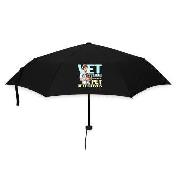 Vet Medicine The Real Pet Detectives Animal Lover - Regenschirm (klein) - Schwarz - Vorne