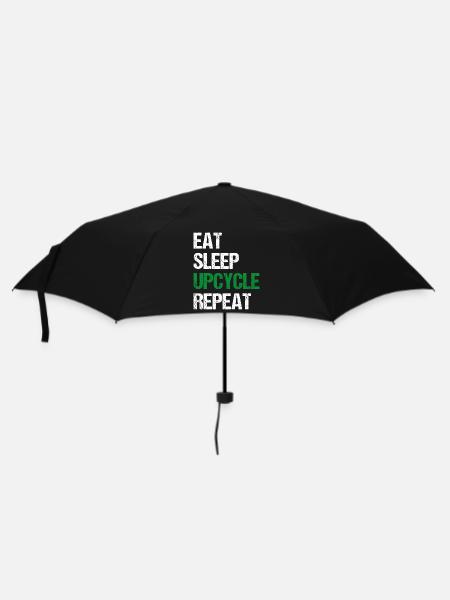 Upcycle Repeat - Regenschirm (klein) - Schwarz