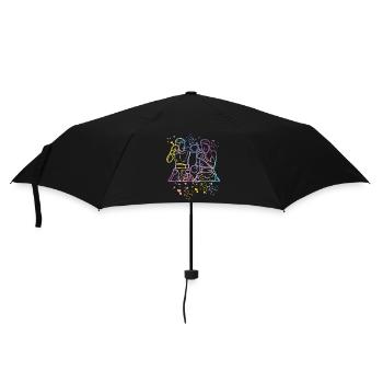 Boxing Fighter Kids Boxing Match Boxer - Umbrella (small) - black - Front